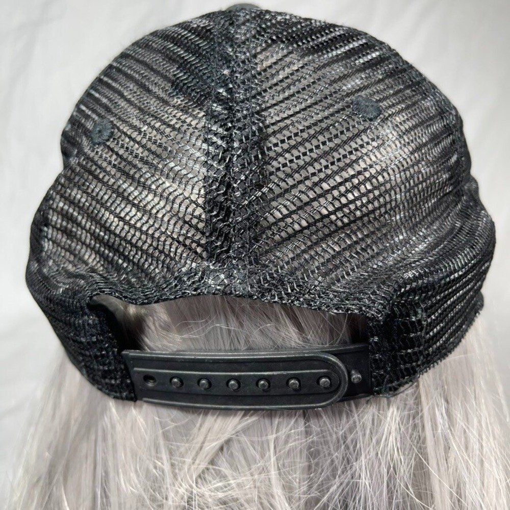 FIVE Hat Cap Mens Adjustable Black Vented Baseball Trucker American Snapback - Picture 8 of 14